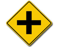 4 Way Intersection Symbol | Econosigns LLC