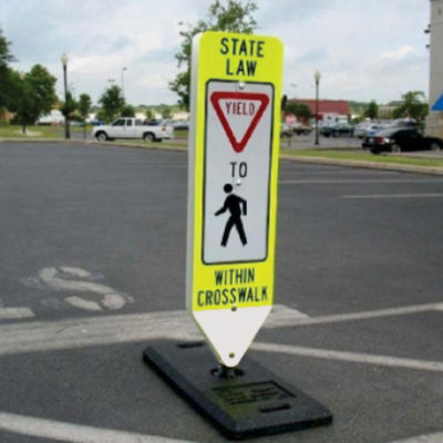 In Street Pedestrian Sign Kit