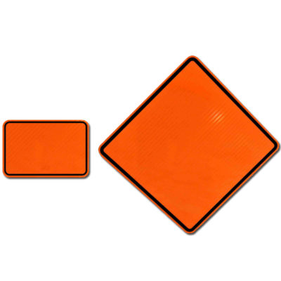 Orange Blanks With Black Border