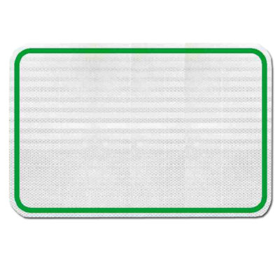 White Blanks With Green Border - High Intensity