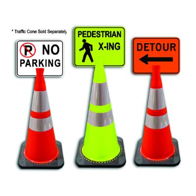 Snap-On Cone Signs