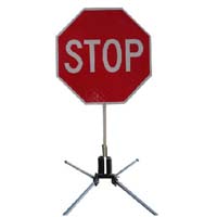 Roll Up Portable Reflective Stop Sign