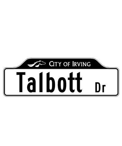 12" Height Classic Street Name Sign