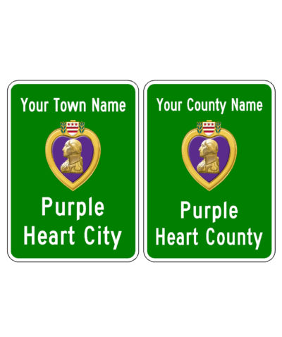 Purple Heart Sign