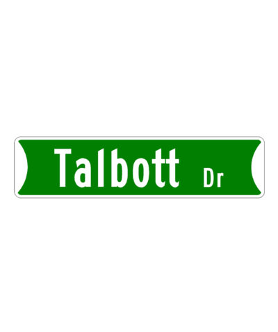9" Height Traditional Street Name Sign