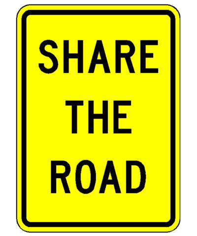 Share The Road 18" x 24"