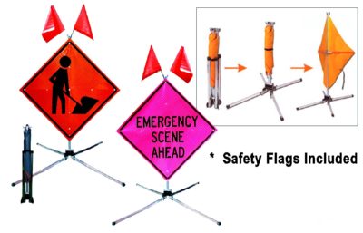 Fold & Roll Sign System