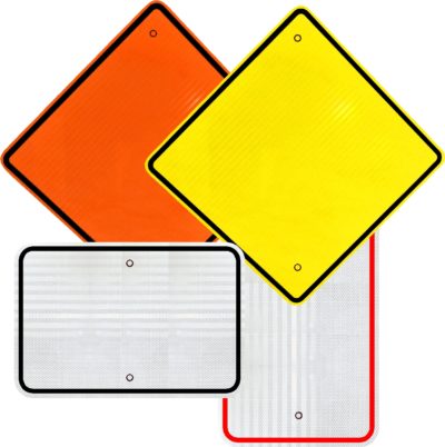 .080 Aluminum Sign Blanks With Reflective Sheeting