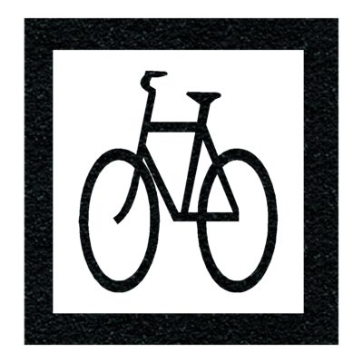 Bike (Symbol) No Rider Stencil