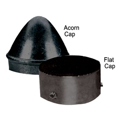 Econo Saver Black Round Pipe Post Finishing Caps